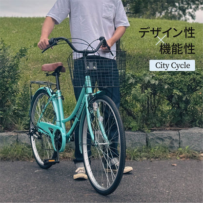 ルミエール ママチャリ 乗車イメージ 通勤や街乗りに最適なシティサイクル